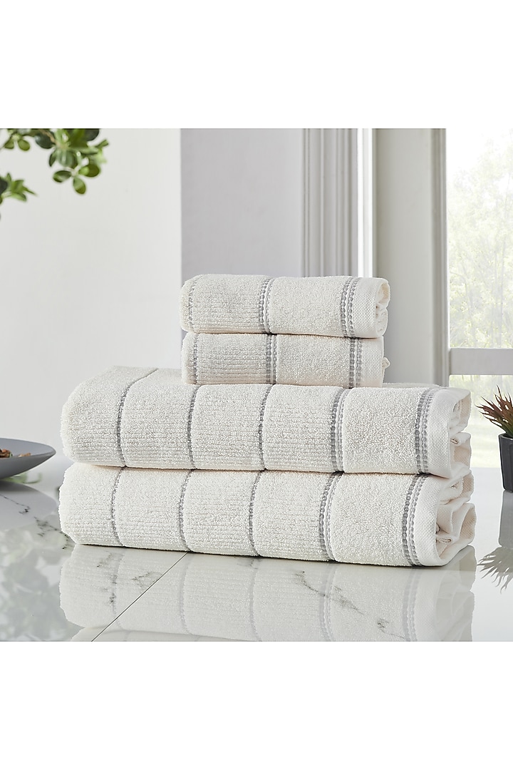 Egret Cotton Terry Towel Set by HOUMN at Pernia's Pop Up Shop