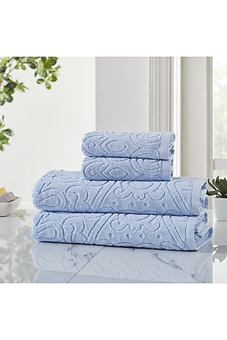 Heather Cotton Terry Bath Towel Set by HOUMN