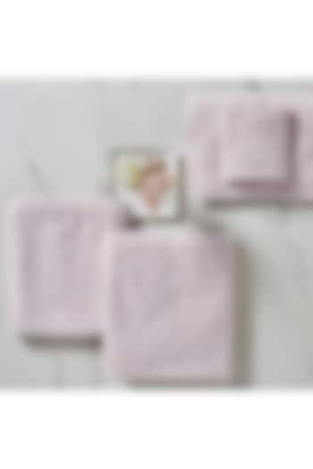 Rose Pink Cotton Terry Towel Set by HOUMN at Pernia's Pop Up Shop