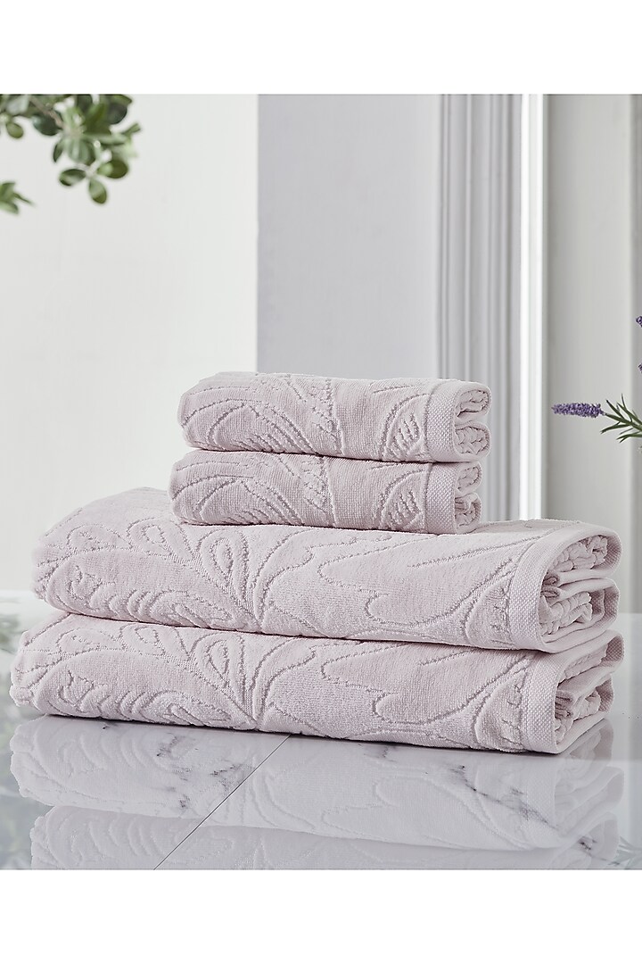 Rose Pink Cotton Terry Bath Towel by HOUMN at Pernia's Pop Up Shop
