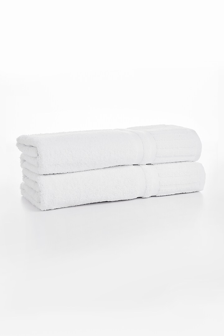 White Cotton Bath Towel by HOUMN at Pernia's Pop Up Shop