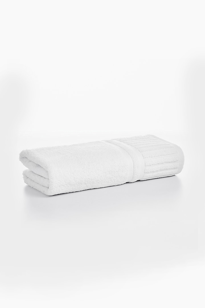 White Cotton Bath Towel by HOUMN at Pernia's Pop Up Shop