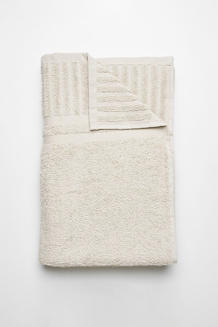 Ivory Cotton Bath Towel Set by HOUMN at Pernia's Pop Up Shop