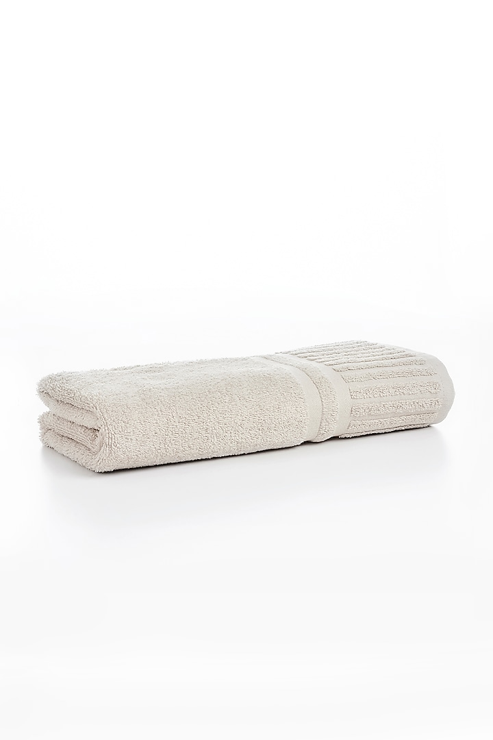 Ivory Cotton Bath Towel by HOUMN at Pernia's Pop Up Shop