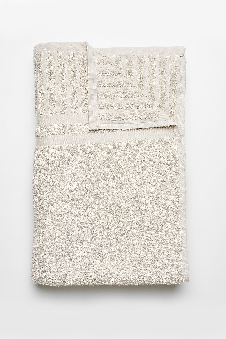 Ivory Cotton Bath Towel by HOUMN at Pernia's Pop Up Shop