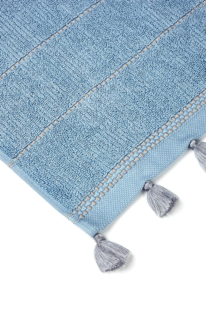 Sterling Blue Cotton Terry Bath Towel by HOUMN at Pernia's Pop Up Shop