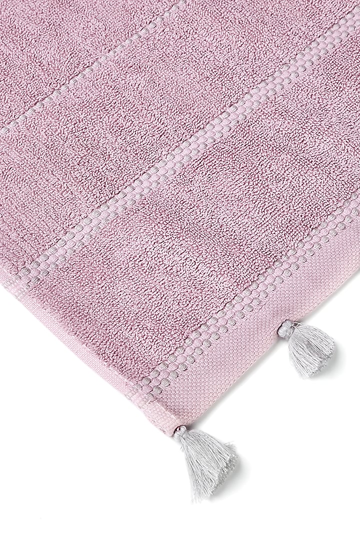 Pink Cotton Terry Towel Set by HOUMN at Pernia's Pop Up Shop