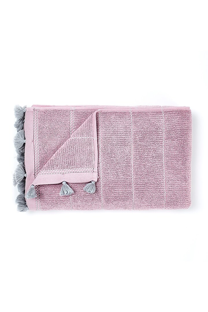 Pink Cotton Terry Towel Set by HOUMN at Pernia's Pop Up Shop