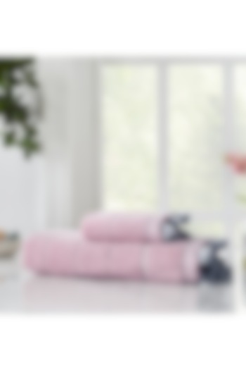 Pink Cotton Terry Bath Towel by HOUMN at Pernia's Pop Up Shop
