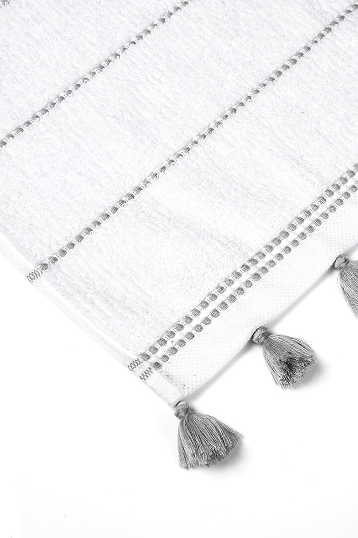 White Cotton Terry Towel Set by HOUMN at Pernia's Pop Up Shop