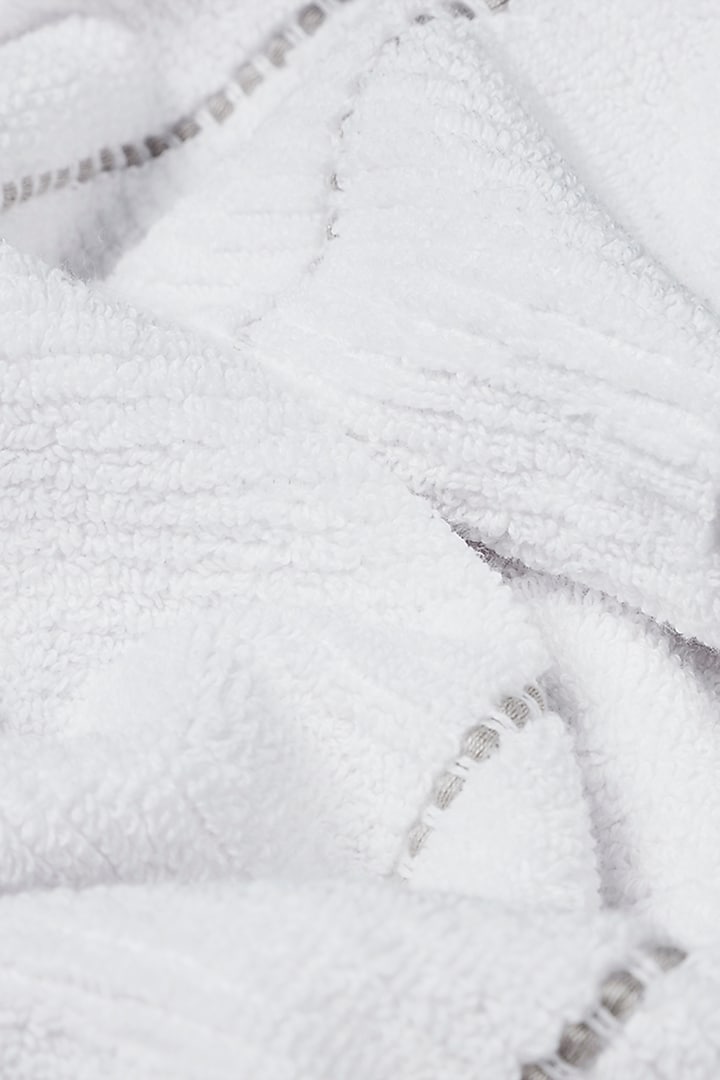 White Cotton Terry Towel Set by HOUMN at Pernia's Pop Up Shop