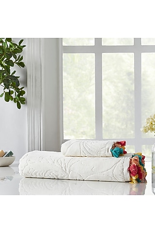 Egret Cotton Terry Towel Set by HOUMN