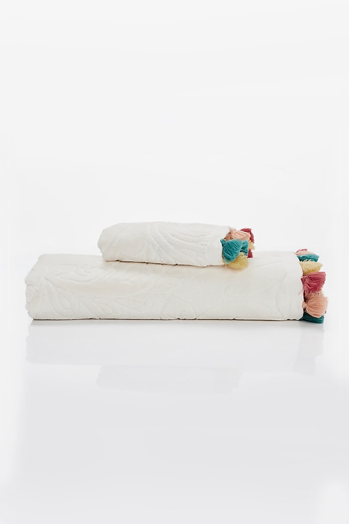 Egret Cotton Terry Towel Set by HOUMN at Pernia's Pop Up Shop