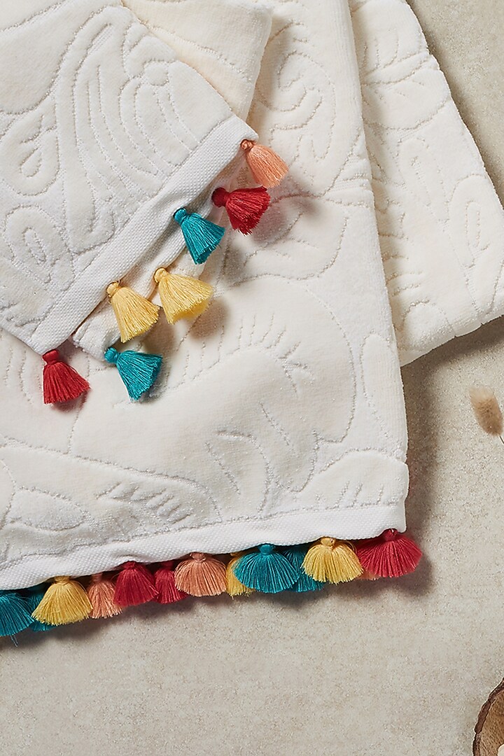 Egret Cotton Terry Towel Set by HOUMN at Pernia's Pop Up Shop
