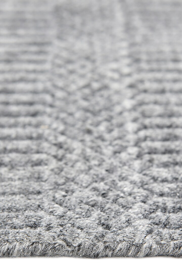Grey Cotton & Viscose Rug by HOUMN at Pernia's Pop Up Shop