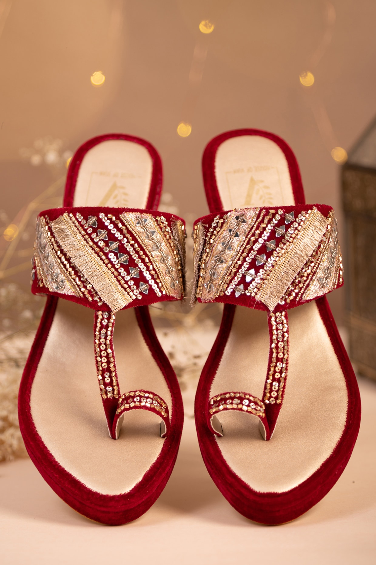 Red Wedding sandal