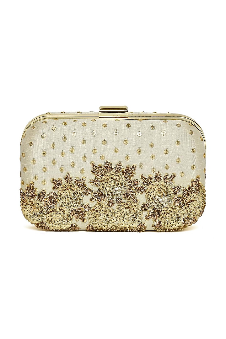 Gold Sequinned Clutch by House of Vian