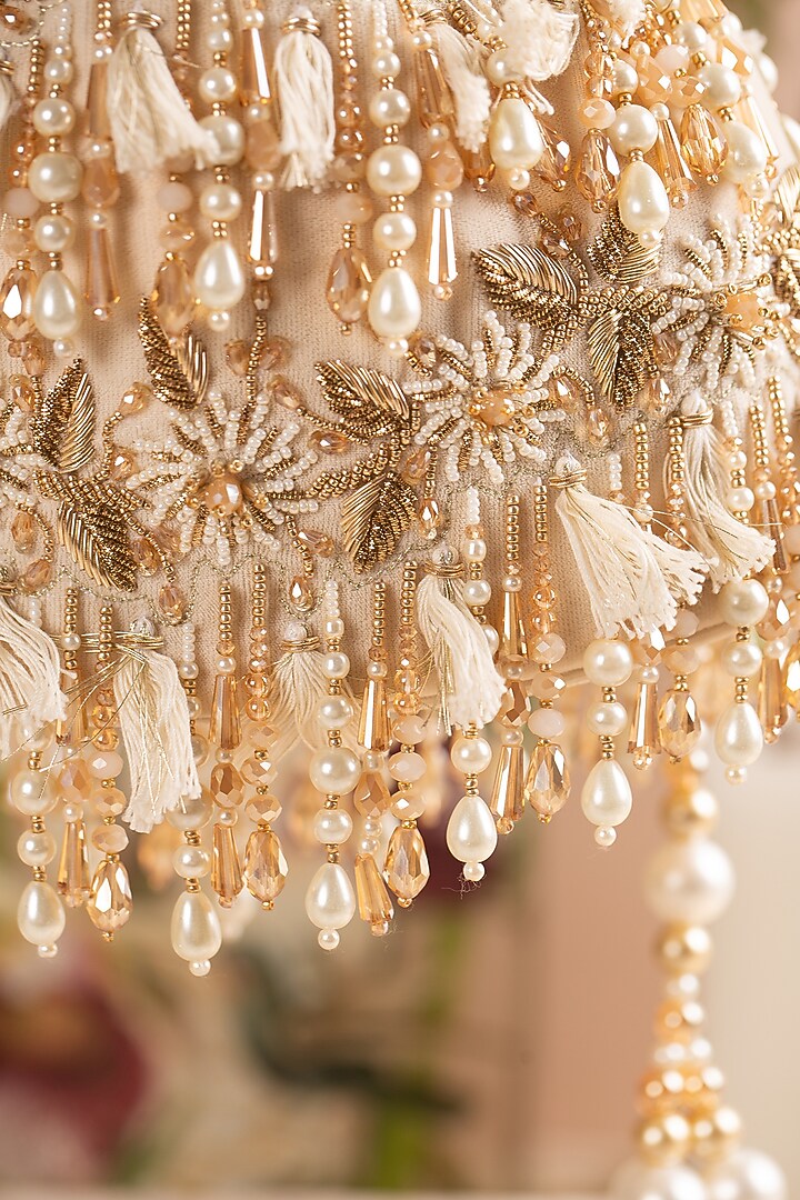 Premium Off-White Embellished Potli by House of Vian at Pernia's Pop Up Shop