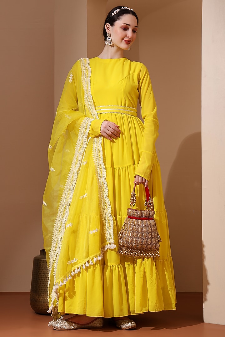 Red Velvet Cutdana Embroidered Potli Bag by House of Webhin at Pernia's Pop Up Shop