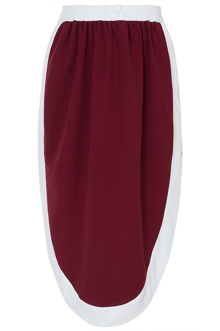 Oxy red athleisure skirt by House of Behram