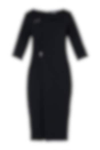 Black cutwork dress by House of Behram