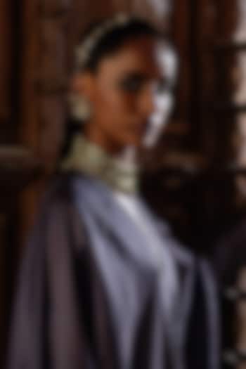 Gold Finish Freshwater Pearl Necklace by House of Tuhina at Pernia's Pop Up Shop