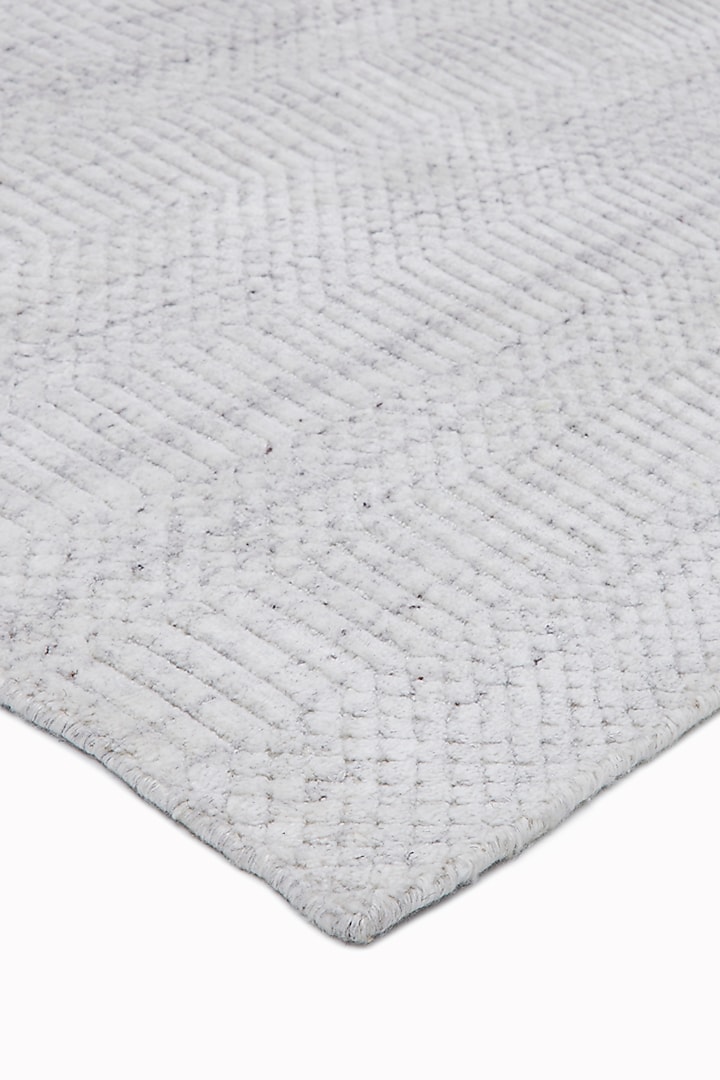 Ivory Cotton & Viscose Rug by HOUMN at Pernia's Pop Up Shop