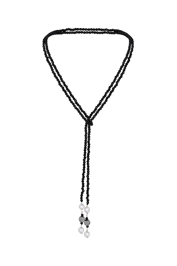 Kundan Polki & Agate Long Necklace by Hrisha Jewels at Pernia's Pop Up Shop