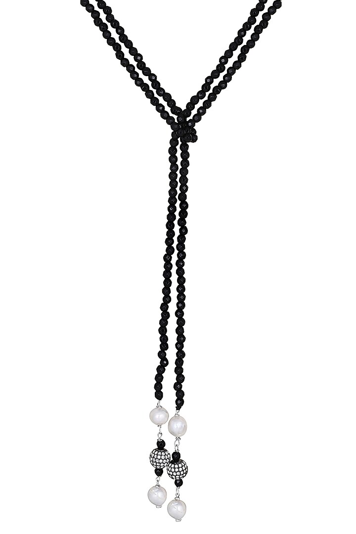 Kundan Polki & Agate Long Necklace by Hrisha Jewels at Pernia's Pop Up Shop