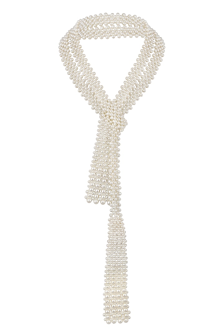 White Pearl Necklace by Hrisha Jewels at Pernia's Pop Up Shop