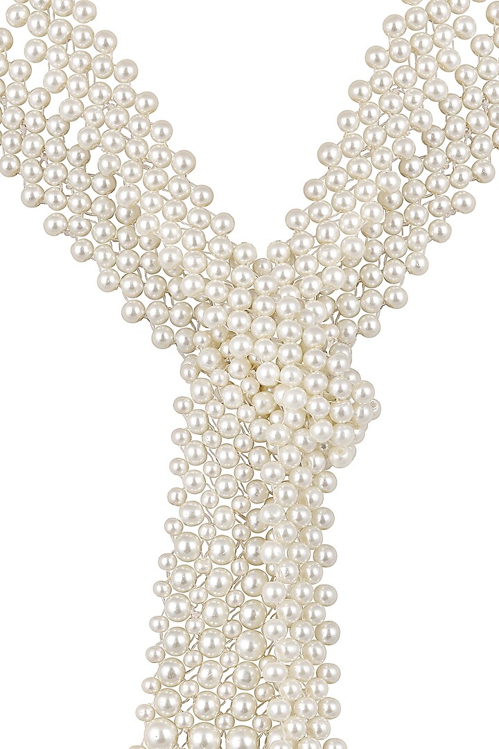White Pearl Necklace by Hrisha Jewels at Pernia's Pop Up Shop