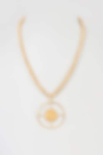 Gold Finish Coin Handmade Necklace by Hetal Shah