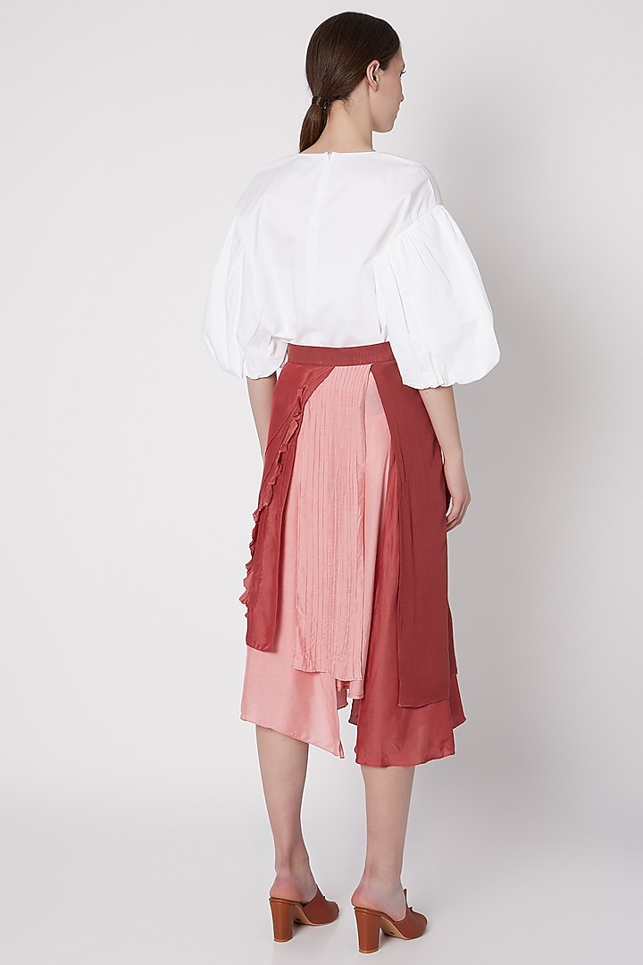 Fuchsia Handwoven Wrap Skirt by House of Sohn at Pernia's Pop Up Shop