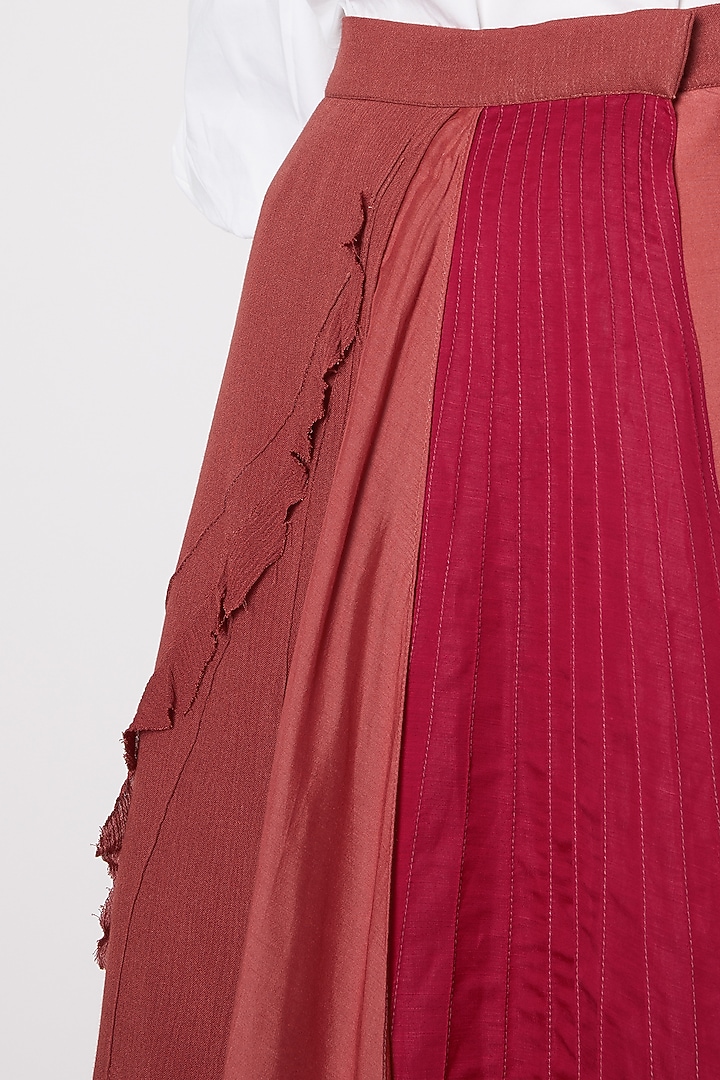 Fuchsia Handwoven Wrap Skirt by House of Sohn at Pernia's Pop Up Shop