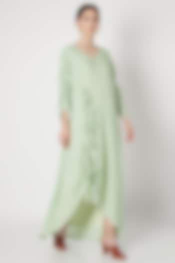 Mint Green Ruffled Dress by House of Sohn