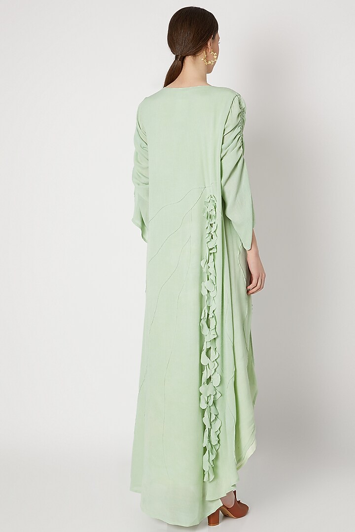 Mint Green Ruffled Summer Dress by House of Sohn at Pernia's Pop Up Shop