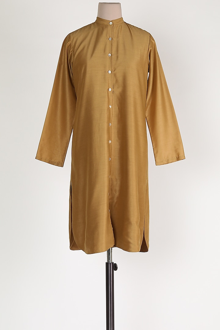 Beige Muslin Shirt by House Of Sohn