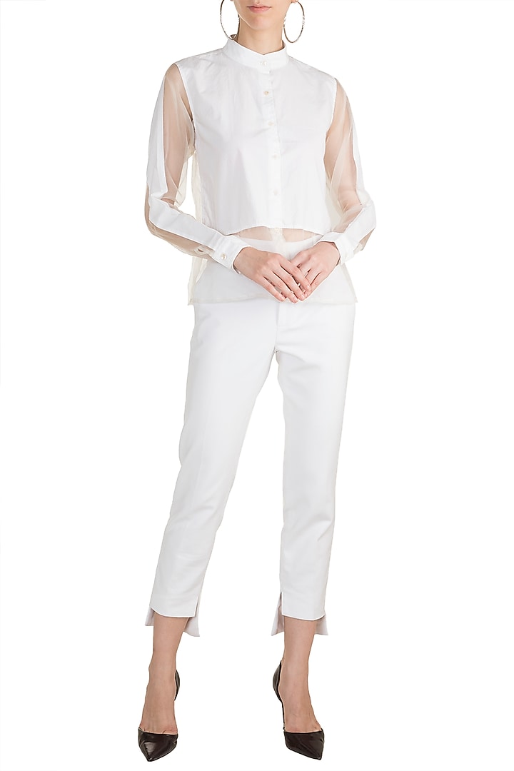 White Button Down Shirt by House of Sohn at Pernia's Pop Up Shop