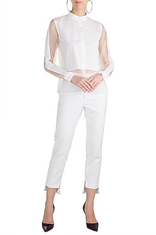 White Button Down Shirt by House of Sohn