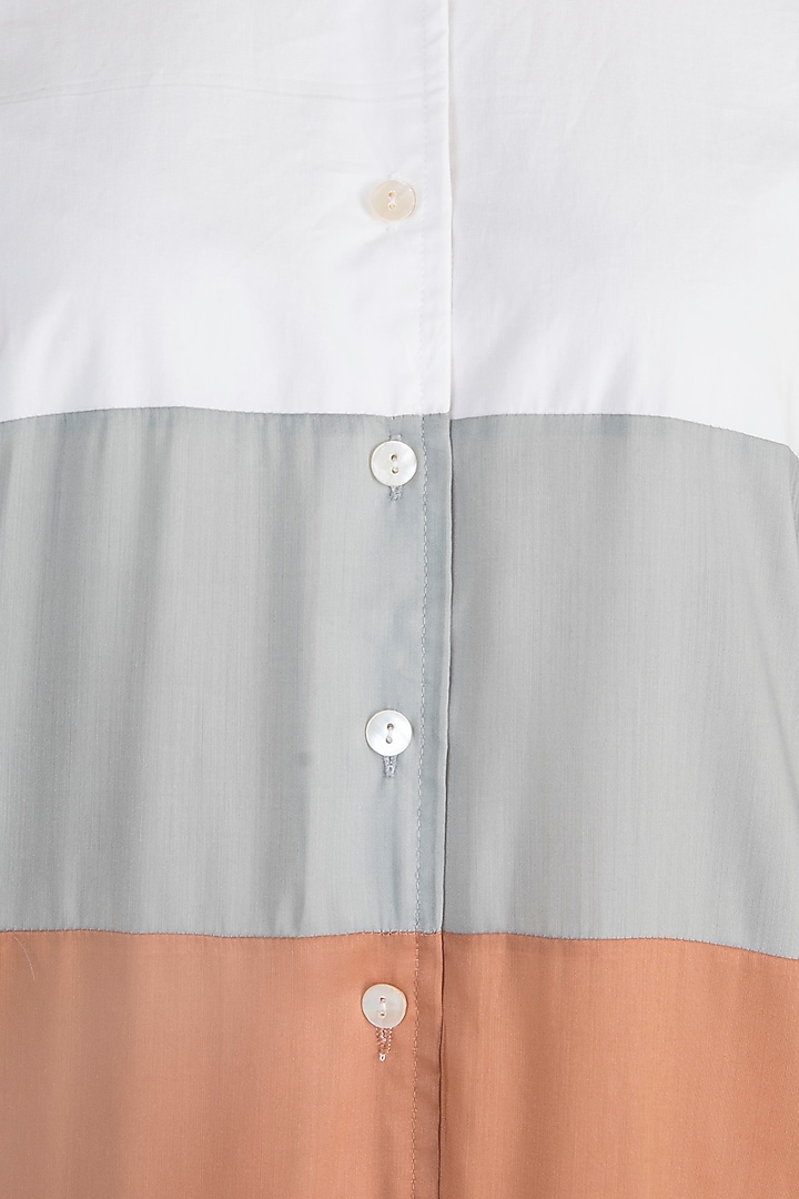 Blush Pink Cold Shoulder Summer Shirt Dress by House of Sohn at Pernia's Pop Up Shop