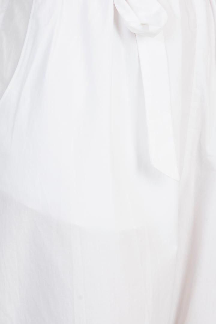White Elasticated Tie-Up Pants by House of Sohn at Pernia's Pop Up Shop