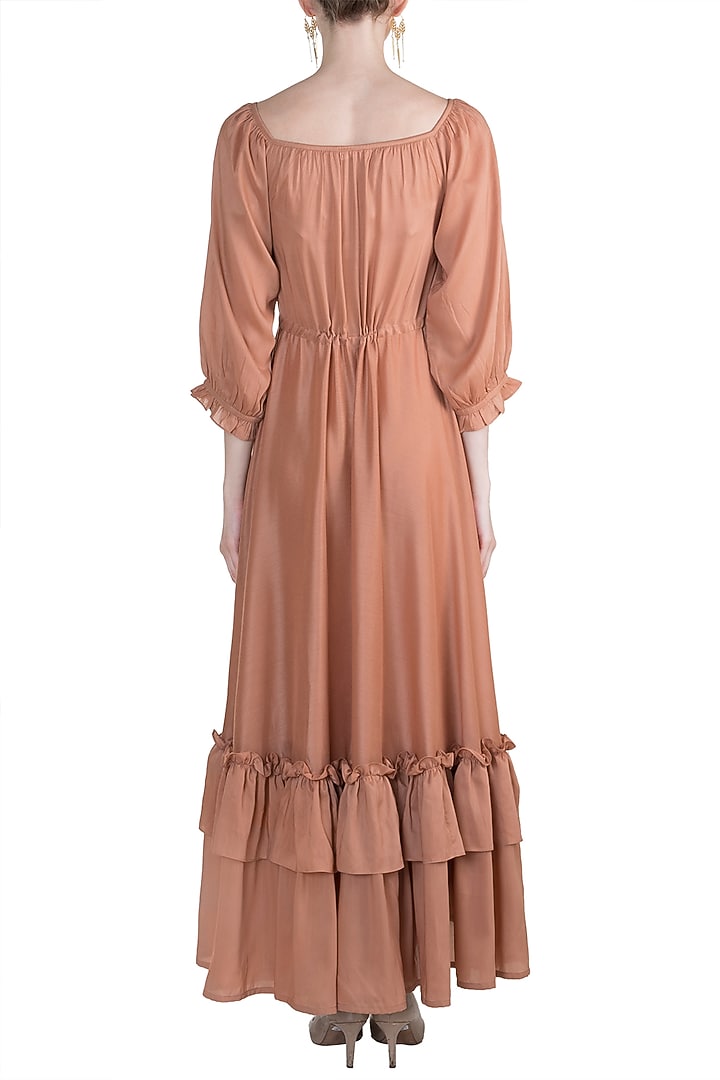 Blush Pink Tiered Ruffled Summer Dress by House of Sohn at Pernia's Pop Up Shop