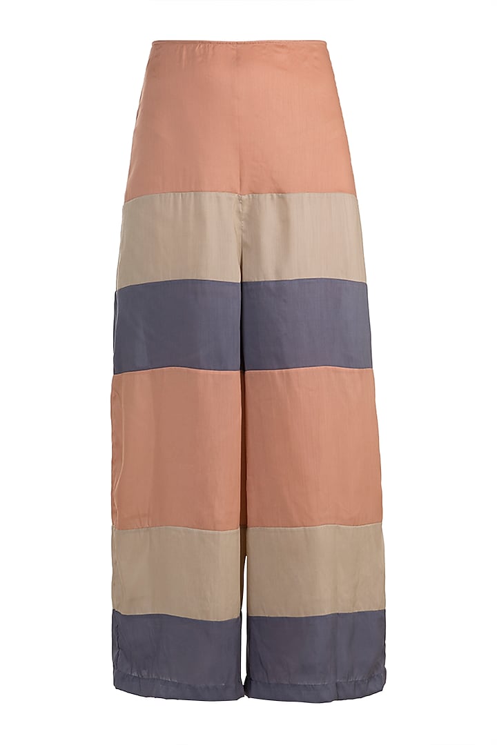 Blush Pink Striped Culotte Pants by House of Sohn