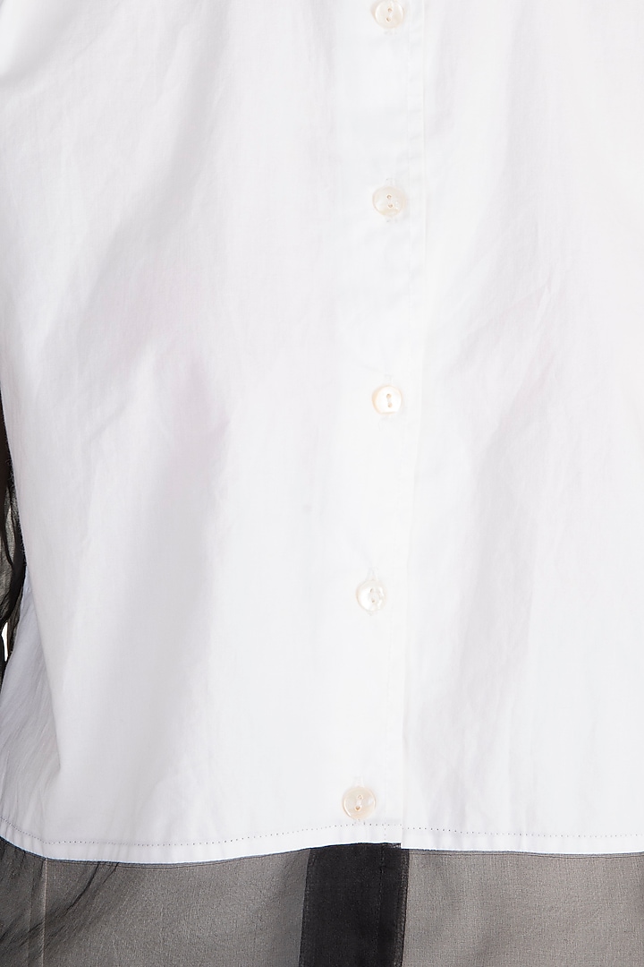 White Button Down Poplin Shirt by House of Sohn at Pernia's Pop Up Shop