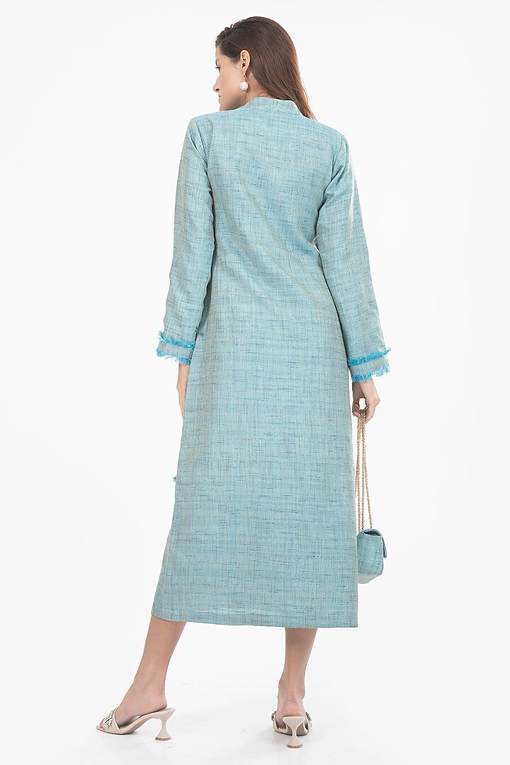 Delphinium Blue Embellished Jacket Vacation Dress by House of THL at Pernia's Pop Up Shop