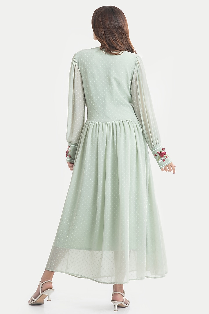 Celadon Green Chiffon Maxi Vacation Dress by House of THL at Pernia's Pop Up Shop