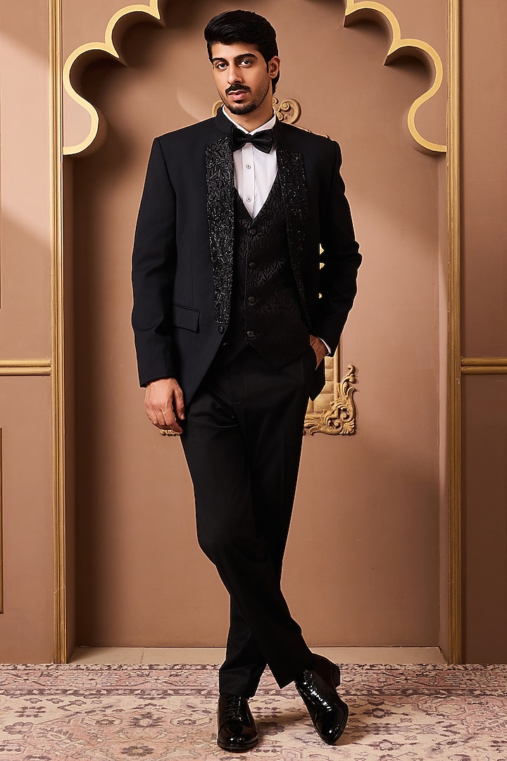 Black Suiting Tuxedo Set by Histori at Pernia's Pop Up Shop