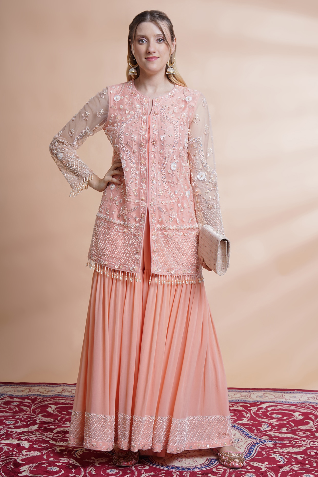 Buy Punjabi Party Wear Sharara Suit for Women Online from India's Luxury  Designers 2024