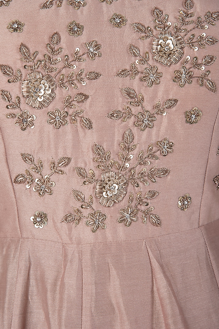 Muave embroidered anarkali set available only at Pernia's Pop Up Shop.