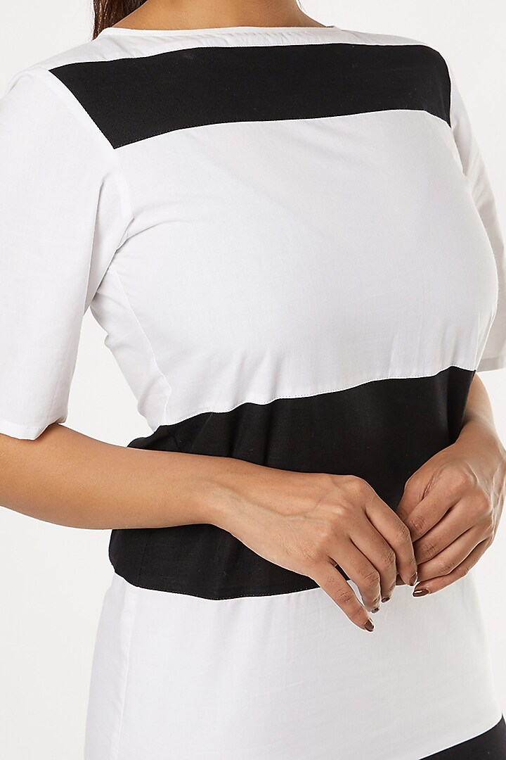 White Monochrome Shift Summer Dress by House Of Sohn at Pernia's Pop Up Shop